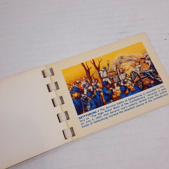 Vintage The War Between the States Civil souvenir Postcard Picture Book album - Picture 10 of 11